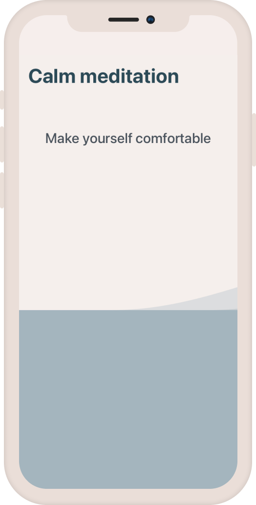 Mindletic mental gym app, meditation printscreen