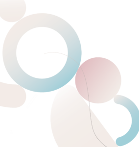 Abstract figures visual for the article about gut feeling. Mindletic blog