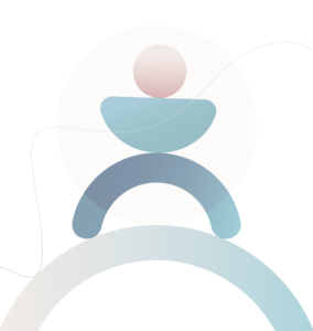 Abstract Image of human in shapes, regulating emotional states. Mindletic blog